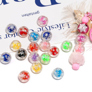 oly-b6e5939f022569c222bb12c1cdc9f324 Wholesale Christmas colorful snowflake acrylic DIY beads