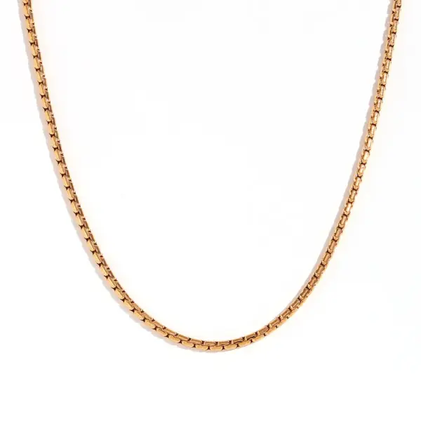 316L Stainless Steel Ion Plating (IP) Geometric Waterproof Non Tarnish Surgical Steel Basic Necklace For Women's