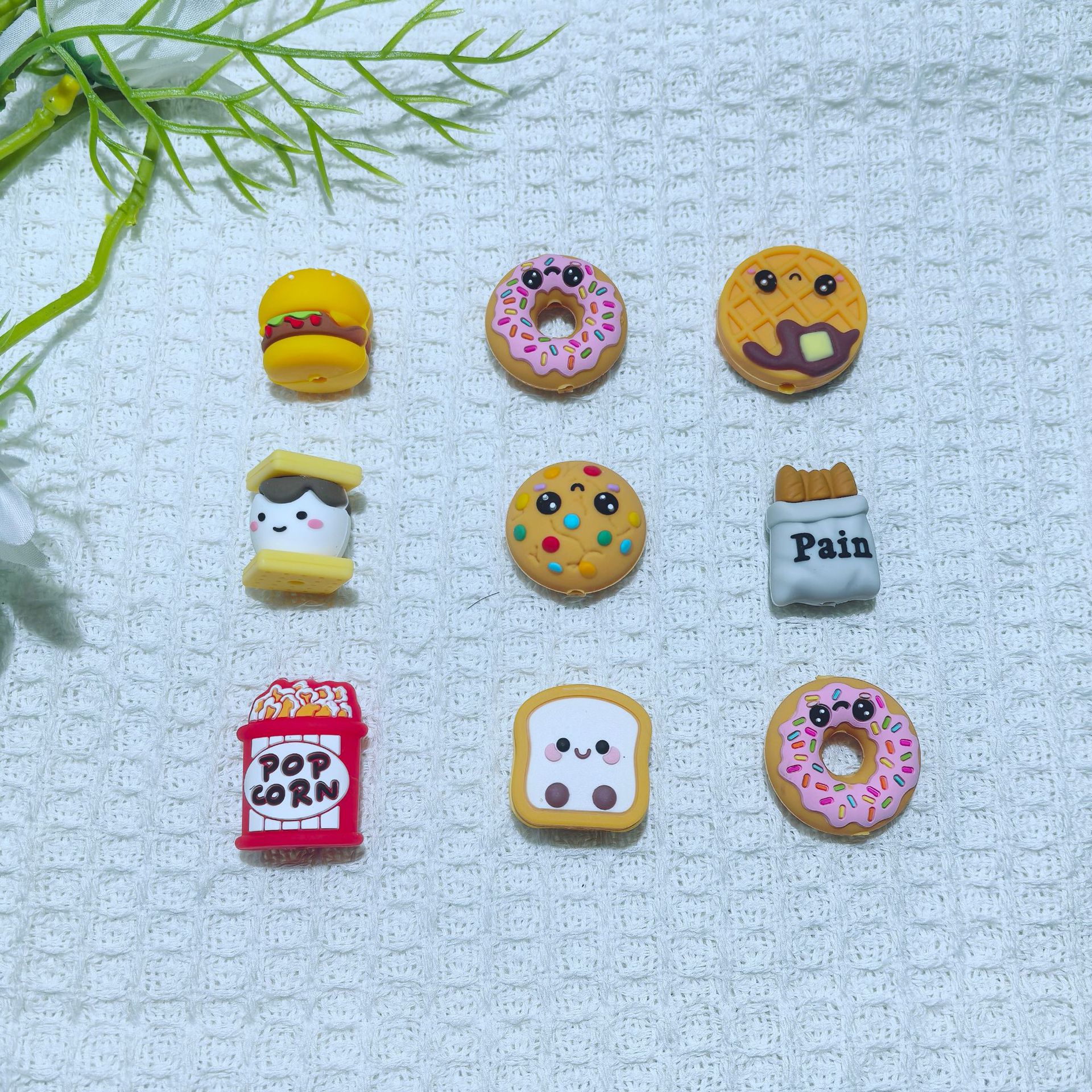 Wholesale Cross-Border Hot-Selling New Products: 3D Stereo Silicone Cartoon Beads Beading Factory Wholesale Ready Stock