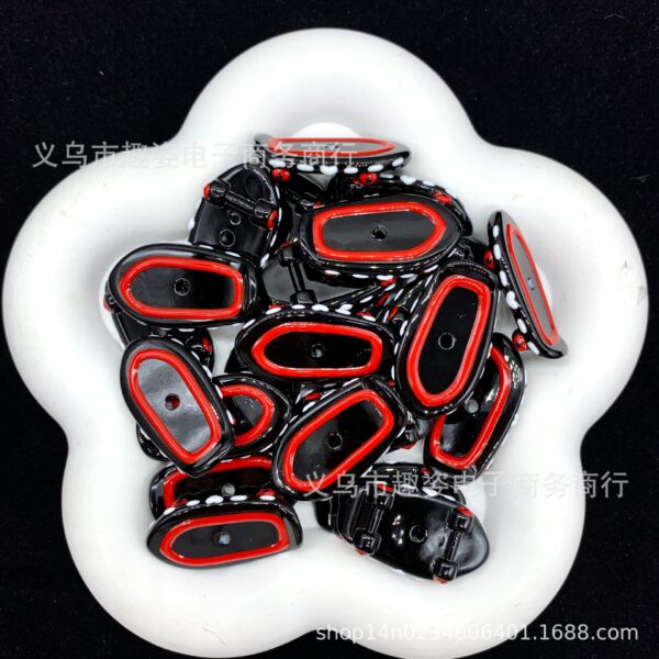 Wholesale Colorful skateboard hand-painted beads