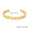 Wholesale 304 Stainless Steel Heart Shape Bow Knot PVD Coated Plated With KC Gold Modern Style Classic Style Commute Gold Bangle