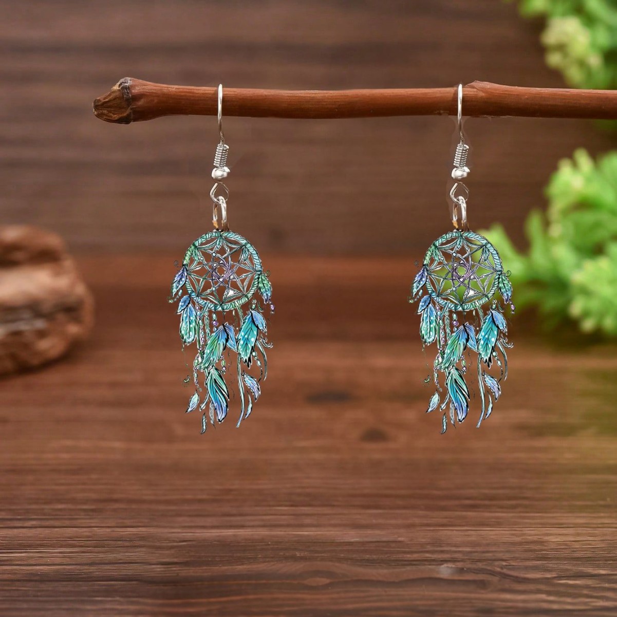 Wholesale Exaerated Bohemian Acrylic Earrings