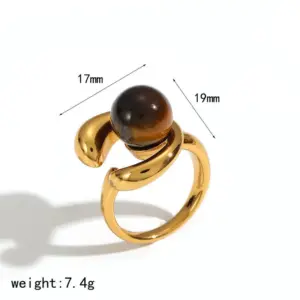 Gold Tiger Eye Ring