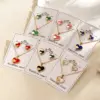 Fashion Style 304 Stainless Steel Water Plated Imitation Gold Double Heart Electroplated Jewelry Set For Women Cable Chain