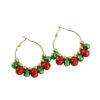 Wholesale Colorful Christmas bell earrings