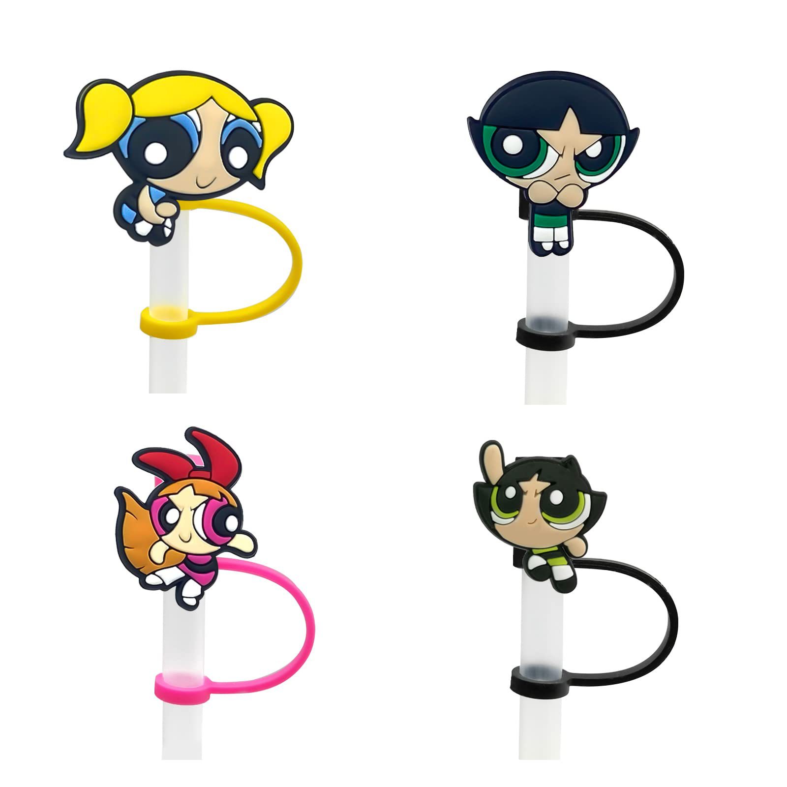 Wholesale DIY Soft Glue Cartoon Straw Straw Tube Cap OLY Exclusive