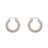 1 Pair Streetwear Solid Color Plating Inlay Copper Zircon Hoop Earrings