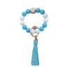Wholesale Silicone leather tassel bracelet keychain