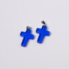 Wholesale Multicolor Glass Water op Cross Pendant Ins Niche Necklace Crescent Shape Pendant DIY Jewelry Aessories