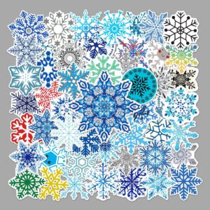 Wholesale 50pcs/pack snowflake graffiti winter small fresh DIY luggage stickers