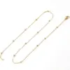Wholesale PVD Coated 18K Gold Plated Geometric 304 Stainless Steel Titanium Steel Simple Style Waterproof Non Tarnish 304 Stainless Steel Necklace