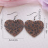 Wholesale Cross-border New Valentine's Day Love Leopard Sequin Pendant Earrings Acrylic Sexy Leopard Earrings Gift