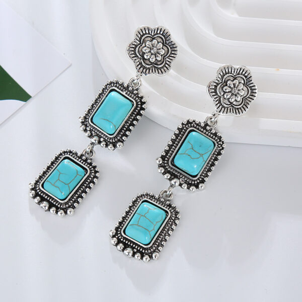 Wholesale Cross-border original design European and American retro fashion new multi-layer temperament earrings exaggerated bohemian dinner earrings