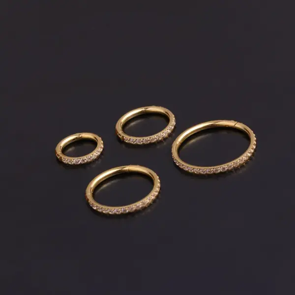 316L Stainless Steel Zircon Ear Cartilage Rings & Studs Geometric Waterproof Non Tarnish Surgical Steel