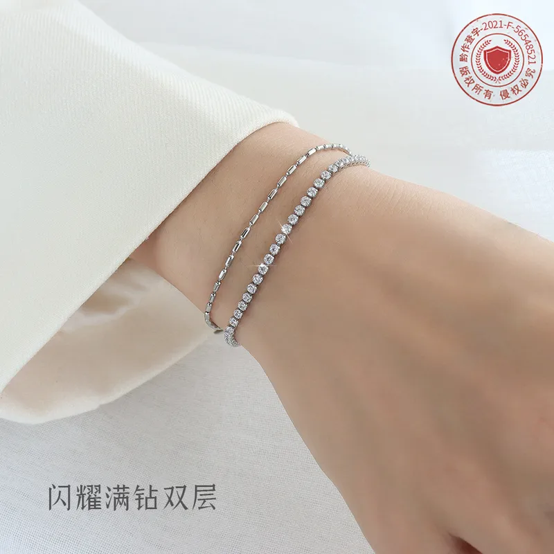 Wholesale PVD Coated Real Gold Plated Geometric 304 Stainless Steel Fashion Waterproof Non Tarnish 304 Stainless Steel Bracelets
