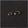 Hot Sale Piercing Zircon C-type Nose Nail Stainless Steel Screw Earrings Nose Pin