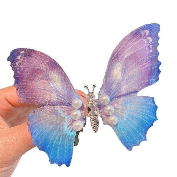 Wholesale TikTok New Pearl Smart Butterfly Hairpin Moving Butterfly Hairpin Children's Headwear Girl's Antique Hair Accessories