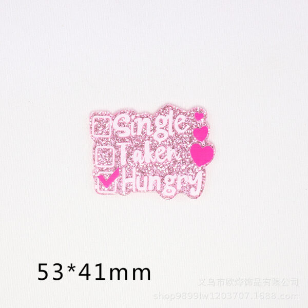 Wholesale Cartoon letter arrow envelope bag accessories acrylic