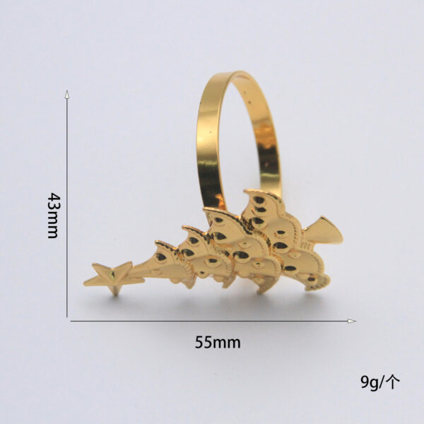 Wholesale Hotel Creative High-End Exquisite Christmas Tree Napkin Ring Buckle Table Decorations Hotel Table Setting Manufacturer