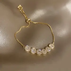 8# Bracelet--Golden Square (Real Gold Plating)