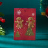 Wholesale Cute Christmas Gingerbread Man Earrings with Full Rhinestones