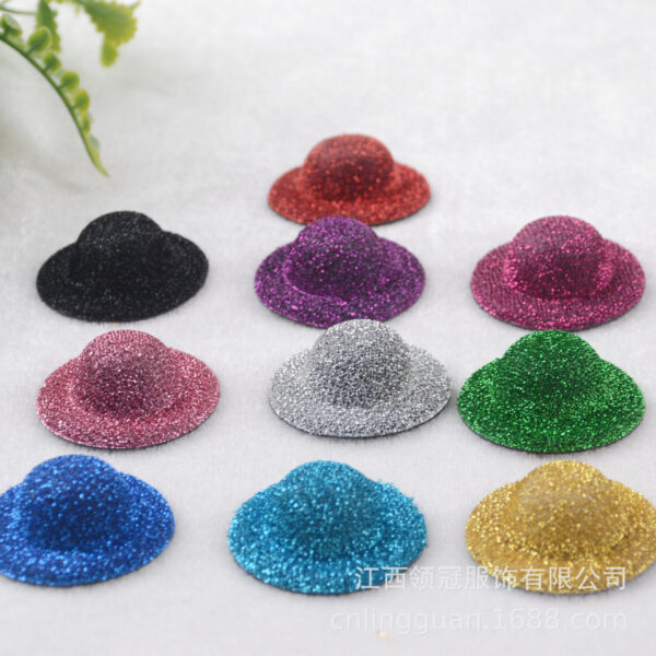Wholesale New cross-border mobile phone pendant small hat accessories shoes and clothing perfume seat decorative hat Doll hat 3.5cm fine color hat