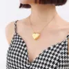 PVD Coated Real Gold Plated 18K Gold Geometric 304 Stainless Steel Fashion Waterproof Non Tarnish 304 Stainless Steel Necklace