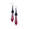 Wholesale Cross-border foreign trade Amazon Gothic jewelry black bat with red teardrop earrings factory direct sales