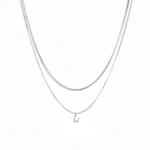 White Gold Color Double Layer / U