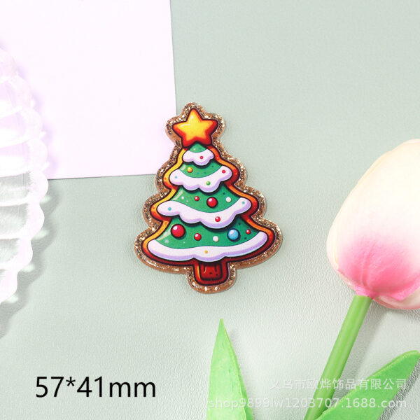 oly-b77f7d10e6325d171b17f2c18370ae72 Wholesale New loose powder cross-border cartoon Christmas cute ornaments acrylic pins adorable DIY patch accessories