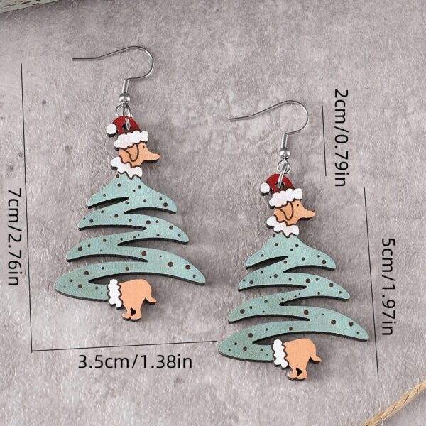 oly-b780491e8f4ef66cf33018cb2c3467dc Wholesale Christmas dog Christmas tree pendant earrings