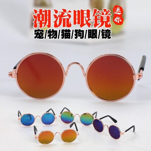 Wholesale Fashion Trend Pet Sunglasses Mini Personality Cat Prince Mirror Small Dog Glasses Novelty Funny Sunglasses