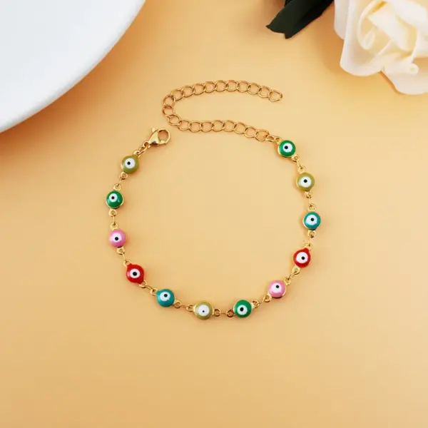 Fashion Eye 304 Stainless Steel No Inlaid Bracelets In Bulk