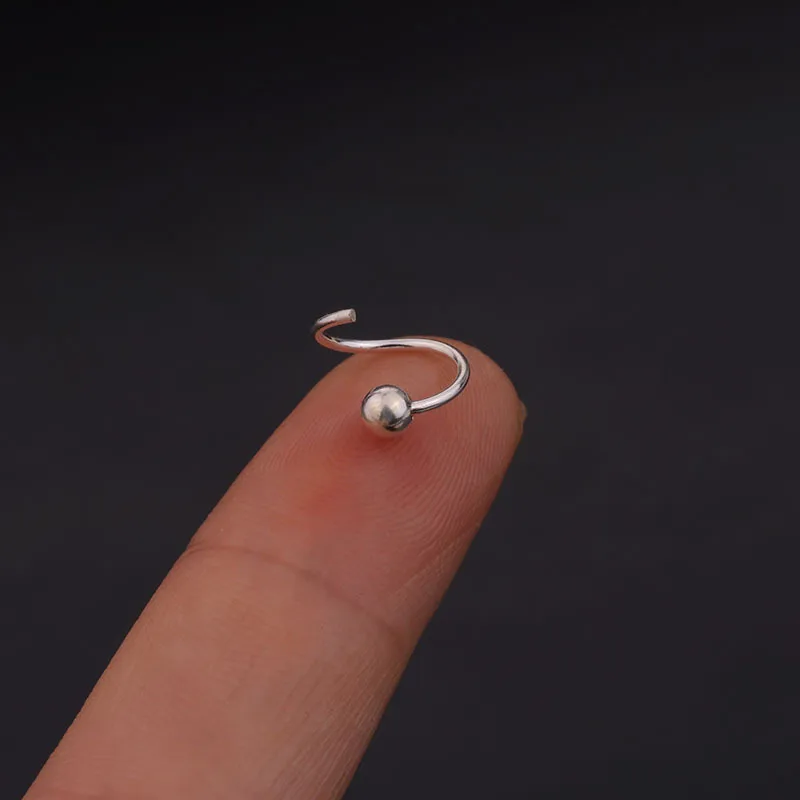 Wholesale Ear Cartilage Rings & Studs Simple Style Geometric 925 Sterling Sier lishing