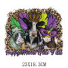 Wholesale Mardi Gras Heat Transfer Printing StickerUV DTF Ready to Press Transfers Wraps