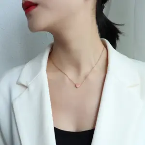 P113-Rose Gold Necklace-40+5cm;