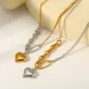 Wholesale 304 Stainless Steel Vacuum Electroplating (In Furnace) Plated 18K Real Gold Women's Suitable Necklace