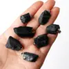 Natural Black Tourmaline Original Stone Pendant Irregular Pendant With Shape Tourmaline Ore Specimen Necklace Manufacturers