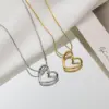 Wholesale 1 Piece Simple Style Heart Shape Titanium Steel Plating Necklace