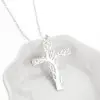 Wholesale Jewelry Fashion Cross 201 Stainless Steel 18K Gold Plated Plating Stainless Steel Necklaces