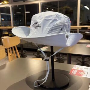 Outdoor fishing fisherman hat-light gray / Adjustable (head circumference 56-59cm)