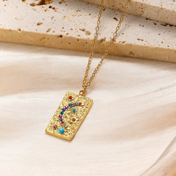 Wholesale Jewelry Glam Luxurious Classic Style Chili 304 Stainless Steel Cable Chain Pendant Necklace