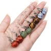 Wholesale Vintage Agate Pumpkin Crystal Pumpkin-Shaped Witch Hat Earrings