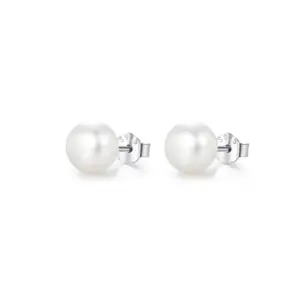 6.5mm White Pearl / 925 Silver