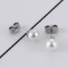 Wholesale PVD Coated 18K Gold Plated Geometric Titanium Steel Korean Style Waterproof Non Tarnish Earrings Ear Studs