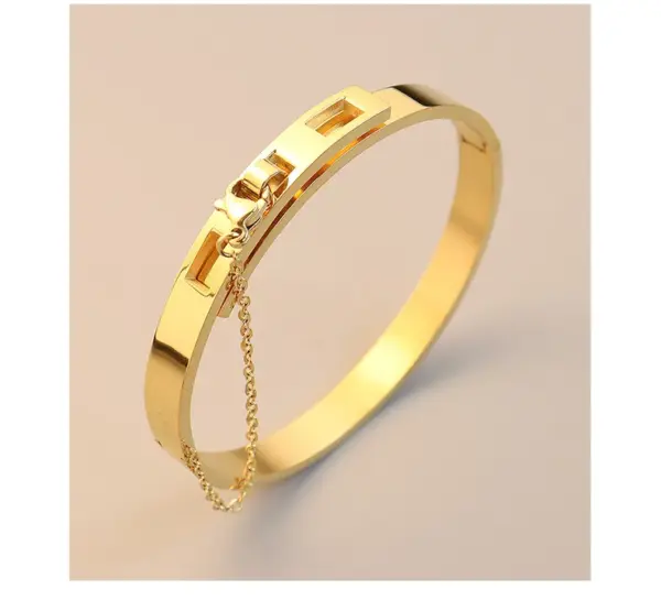 Wholesale PVD Coated Real Gold Plated 18K Gold Geometric 304 Stainless Steel Fashion Waterproof Non Tarnish 304 Stainless Steel