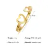 Wholesale Jewelry Simple Style Heart 304 Stainless Steel Zircon 18K Gold Plated