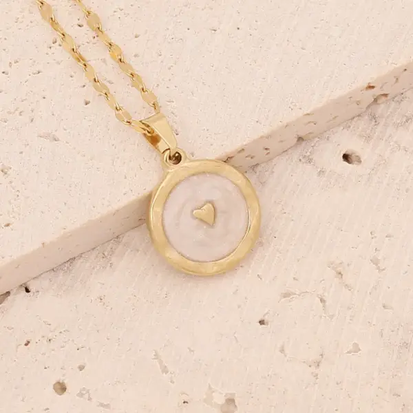 Wholesale Fashion Portrait Geometric Owl Stainless Steel Plating Inlaid Zircon 18K Gold Plated No Inlaid Pendant Necklace