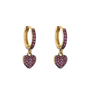 Heart-shaped & / red