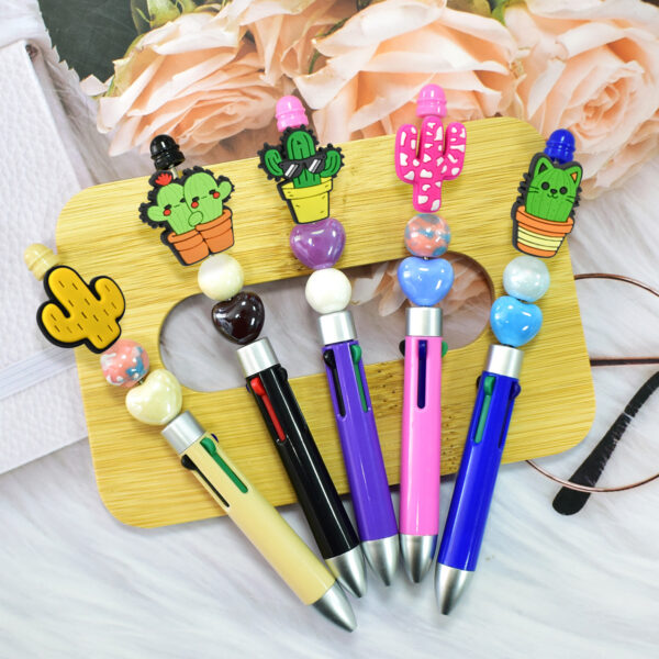 Wholesale Cactus Series Soft Rubber Perforated Double-Sided Thick Patch DIY Detachable Beading